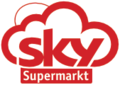 Neues und letztes Logo von sky Supermarkt seit 14. März 2019
