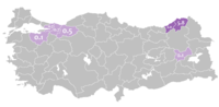 مناطق لازی‌زبان ترکیه