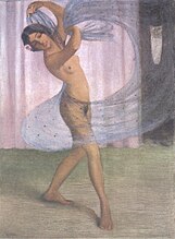 La danse du voile toile d'Otto Mueller. La peinture en 1903 sur Commons