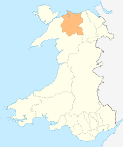康維在威尔士的地理位置