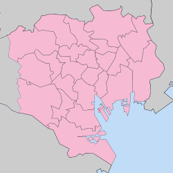 神田錦町の位置（東京23区内）