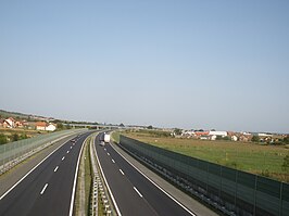 De A3 bij Slavonski Brod