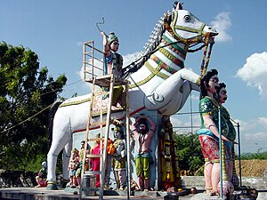 Ayyanar on horse, Madurai