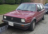 1985-1986 Golf Diesel 5-door (US), with the early square headlights