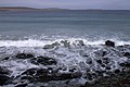 Beach at the south end of Sand Wick Looking out towards the island of Balta