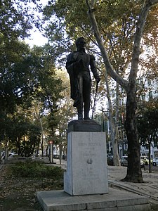 Estatua de Bolívar en Lisboa, Portugal.