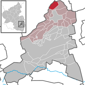 Poziția Kindenheim pe harta districtului Bad Dürkheim