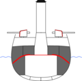 Pantserschema van een pantserdekschip.