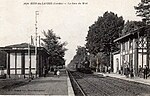 La gare en 1921.