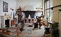 Vegyészeti laboratórium a 18. századból, mint amit Antoine Lavoisier és kortársai használtak