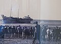 People watching on illegal immigrants from "Ha'umot Ha'meuchadot" (in hebrew: "United Nations"), The beach of Nahariya, 1 January 1948