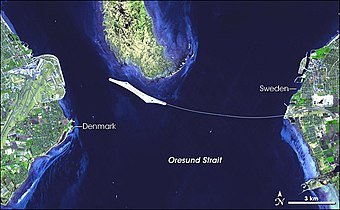 Öresundverbindung aus dem Weltall