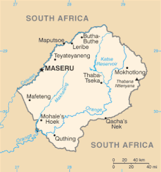 Maseru – Mappa