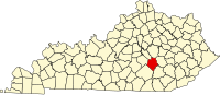 肯塔基州羅克卡斯爾縣地圖