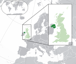 Localização da Irlanda do Norte