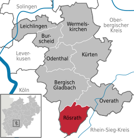 Kaart van Rösrath