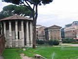 Forum Boarium avec le temple d'Hercule Victor et le temple de Portunus.