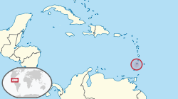 Location of Sent-Vinsent va Grenadin orollari