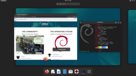 Debian 12 avec l'environnement de bureau GNOME 43.4