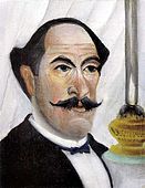 Auto-retrato do artista com uma lâmpada, 1903