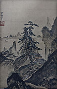 Japansk blekkmåleri av Sesshu frå 1400-talet.