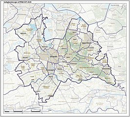 Veiligheidsregio Utrecht: impressie van het landschap en indeling van gemeenten (2021)