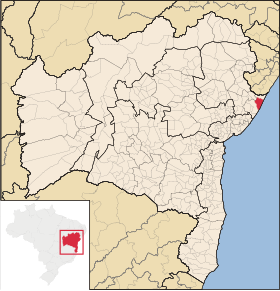 Poziția localității Conde (Bahia)