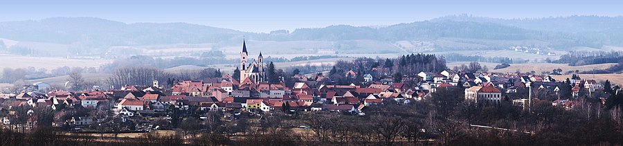 Panoramatický pohled na Bavorov od východu.