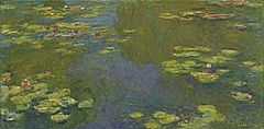 Le Bassin Aux Nymphéas, 1919. Monetova pozna serija in med bolj znanimi deli.