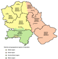 Bezirke der Vojvodina (Serbien)