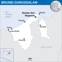 Lokasi Brunei Darussalam