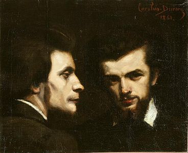 Portrait d'Oulevay et Fantin-Latour (1861), Paris, musée d'Orsay.