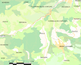 Mapa obce Fuilla