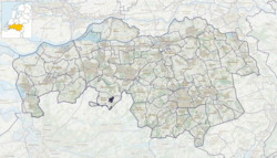 Peta topografi provinsi Brabant Utara