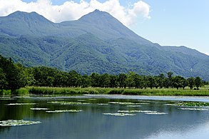 Jezera Širetoko Goko v mestu Šari, podprefektura Okhotsk, Hokaidō