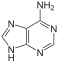 Kemia strukturo de adenino