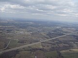 Aerial view of Seaman from the south.