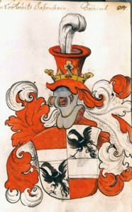 Wappen derer von Lobkowitz-Hassenstein aus dem Scheiblerschen Wappenbuch