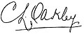 Autogramm Cyril Leslie Oakley