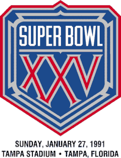 Logo des Super Bowl XXV