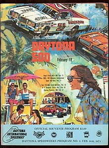 1973 Daytona 500 program cover