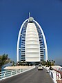 The bridge leading to the Burj Al Arab hotel