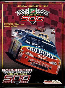 1997 Southern 500 program cover