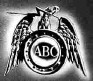 Logo ABC, dari tahun 1949 - 1957. Bergambar lingkaran ABC yang disangga seekor elang dengan kilatan baut.