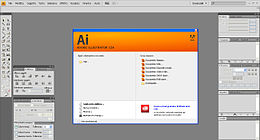 Screenshot di Illustrator CS4