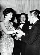 Con Gina Lollobrigida