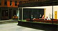 "Nighthawks"(1942). É considerada a obra mais famosa de Hopper, assim como uma das mais reconhecidas da arte americana. Está actualmente na colecção do Art Institute of Chicago.