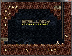 Главное меню игры Spelunky Classic