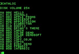 Скриншот Apple DOS 3.0