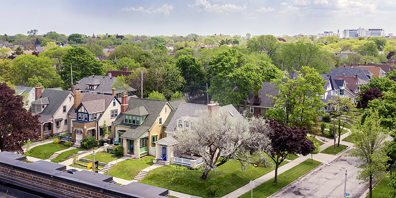 Neighborhood surrounding the UWM campus